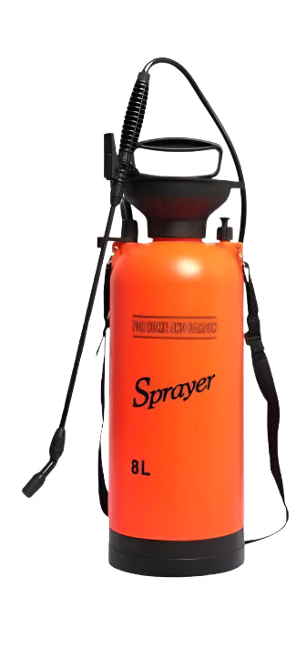 8L High-Quality Garden Pressure Sprayer – Orange Color