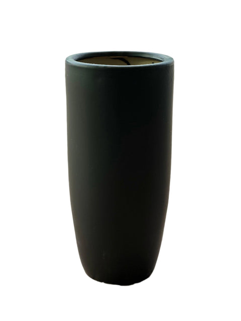 Black Ceramic  u Medium  Pot